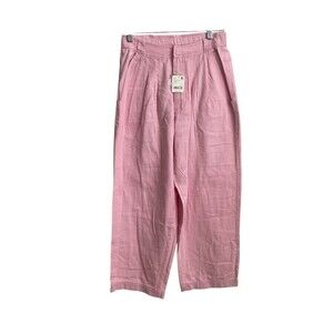 Free People Women's Sz 0 Cotton Lotta Love High-Rise Trousers NWT $128‎